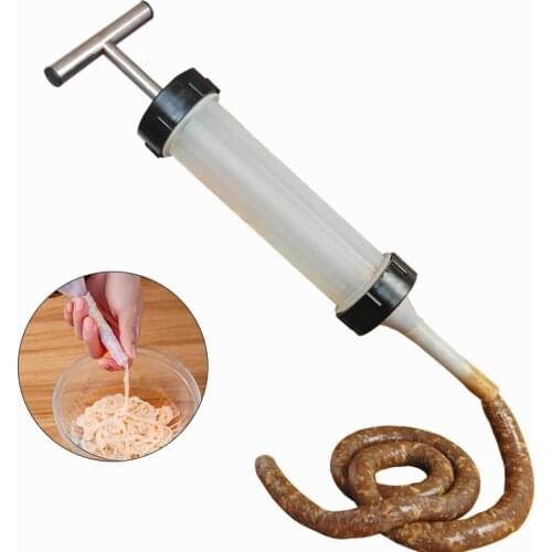 Duolvqi Manual Sausage Filler Meat Filling Tool Practical Sausage Stuffer Sausage Maker Syringe Funnel Nozzle For Sausage Making