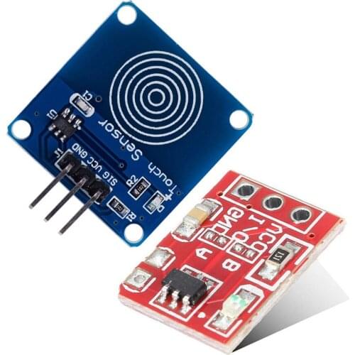 5pcs TTP223B Touch Key Switch Module Touching Button Self-Locking/No-Locking Capacitive Switches Single Channel Reconstruction