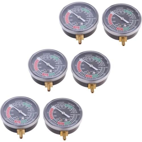 6 Pieces Motorcycle Carburetor Carb Synchronizer Vacuum Gauge Sync Dial Guage