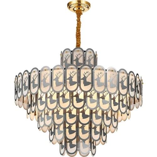 Modern Luxury Crystal Chandelier Lighting Fixture Contemporary Chandeliers Lamp Pendant Hanging Light for Home Restaurant Decor