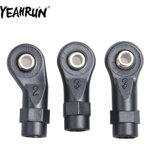 YEAHRUN 10PCS TRX4 Rod End Link Linkage Balls Joint Head Plastic Ball Head for 1/10 Traxxas TRX-4 RC Crawler Car Upgrade Parts