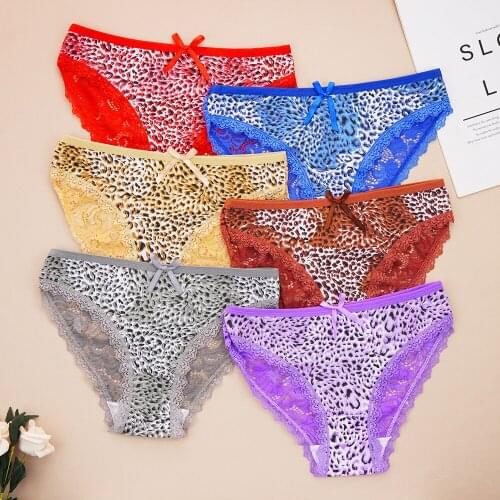 Womens Cotton Pants women underwear panties Solid crotch Soft Briefs Sexy Lace Breathable Underpants Female Lingerie Intimate