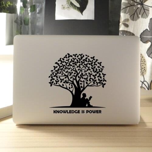 Knowledge is Power Vinyl Laptop Sticker for Macbook Decal Pro 16" Air Retina 11 12 13 15 inch HP Mac Book Skin Notebook Sticker
