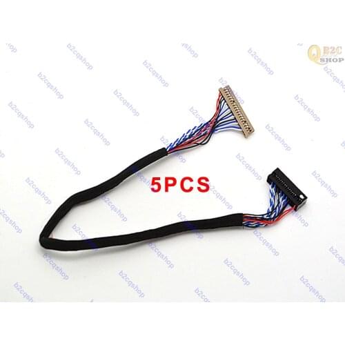5pcs LVDS CABLE wire DF14-20P-D8 1ch 8bit for LCD panel controller board kit