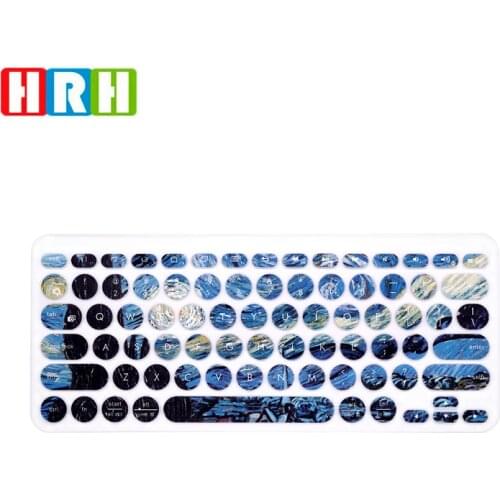 HRH Stylish Design Silicone Keyboard Cover Skin For Keyboard Cover for Logitech Bluetooth Multi Device Keyboard Cover Model K380
