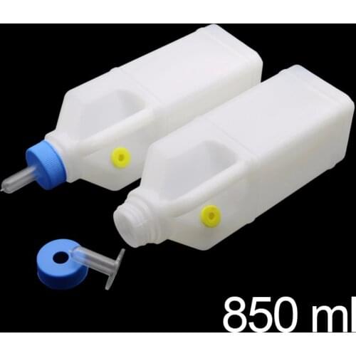 850ML Animal feeder Cattle Sheep Drinking Fountains Pig water bowl Animal weaning is Silicone nipple White bottle