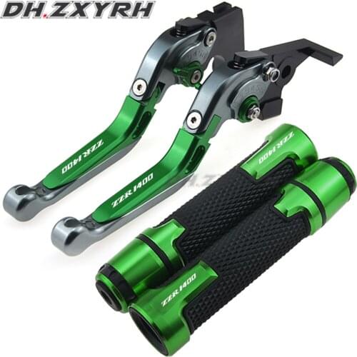 Motorcycle Brake Clutch Levers for Kawasaki ZZR 1400 ZZR1400 2006-2016 CNC Adjustable Folding Extendent Levers Handbar End Grips