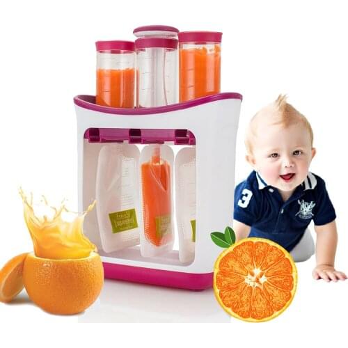 Baby Food Maker Baby Feeding Containers Kids Storage Supplies Newborn Solid Food Tools Infant Fresh Squeezed Fruit Juice Station