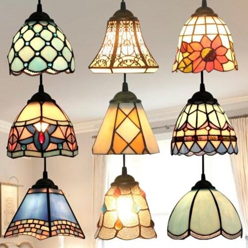 Stained glass pendant light hanging lamp accent novelty lamp light fixture unique new year X'mas gift