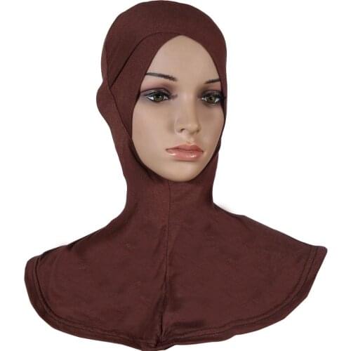 Criss Cross Hijab Cap Inner Bonnet Hijab Croisee Jersey Turbans Head For Women Underscarf Caps Headwraps Women Muslim Fashion
