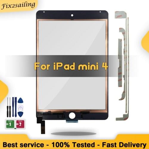 100% New Touch For iPad Mini 4 A1538 A1550 Touch Screen Digitizer Assembly Replacement Free Shipping 7.9" inch + tools+adhensive