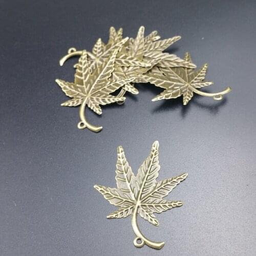 20pcs Wholesale33x41mm Filigree branch leaf crafts Embellishments Findings Jewelry Accessories Bronze Tone ornaments