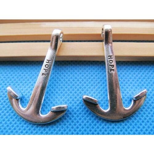 5pcs39mmx26mm Antique Silver tone/Antique Bronze Hope Anchor Connector Pendant Charm/Finding,for Bracelet,DIY Jewellry Accessory