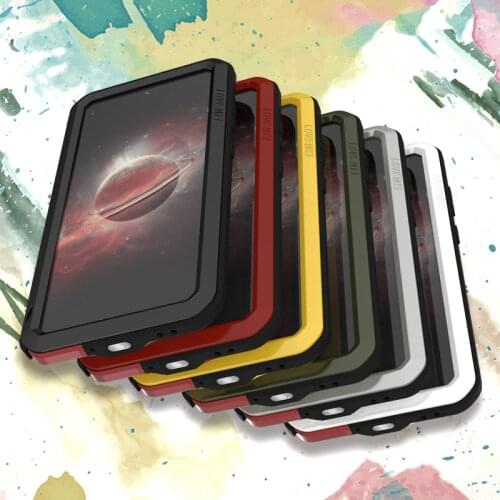 LOVE MEI Heavy Duty Powerful Cover For Samsung Galaxy A52 5G Case A72 5G Metal Full Protective Cases with Glass Screen Protector