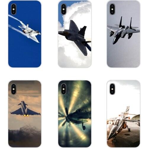 For Xiaomi Redmi Note 3 4 5 6 7 8 Pro Mi Max Mix 2 3 2S Pocophone F1 Accessories Phone Shell Covers Fighter plane