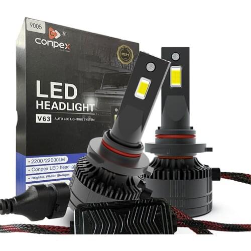 Conpex 2pcs HB3 9005 LED Car Headlight Bulbs 12V Super Bright 13000LM H1 H3 H4 H7 H11 9005 9006 High Power 130W HB4 Auto Lights