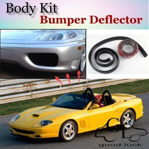 Bumper Lip Deflector Lips For Ferrari 550 Front Spoiler Skirt Car Scratch Proof Adhesive Strip / Body Kit / Strip
