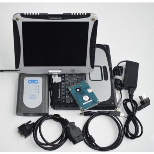 Otc it3 for toyota diagnostic tool software installed in laptop cf-19 touch screen ready to use Global Techstream GTS
