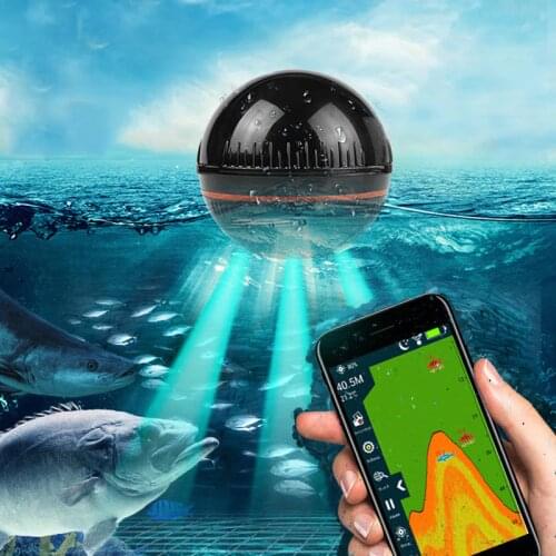 Erchang XA02 Wireless Sounder Fish Finder 48m/160ft Detector Fishing Alarm IOS&Android Echo-sounder Sonar For Fishing