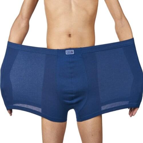 Good Quality 2pcs/batch Discounted Extra Large Mens Underwear Loose Comfortable and Breathable Underwear Underwear Men