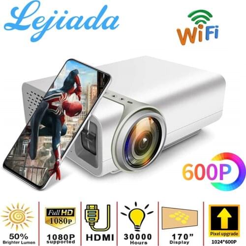 LEJIADA YG520 LED projector With HDMI USB Home HD 1080P Projector For Home Theater System YG530 Movie Video Portable Projector
