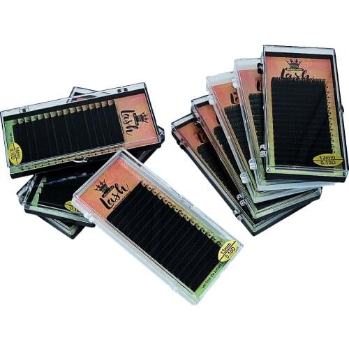 MASSCAKU Makeup Eyelashes Maquiagem 16 Rows Tray High Quality Individual Eyelash Natural Soft Synthetic Mink Lashes Cilios