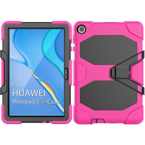 Matepad T10 9.7 Silicone Case with Screen Protector Stable Funda Stand for Huawei Matepad T10S Shockproof Cover+Pen