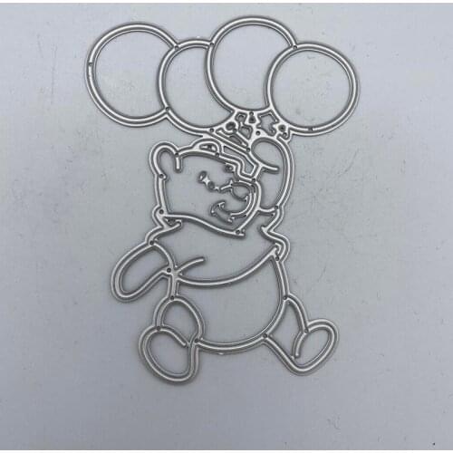 Metal Cutting Dies Balloon Bear Stencils for DIY Scrapbooking/photo album Decorative Embossing Paper Cards