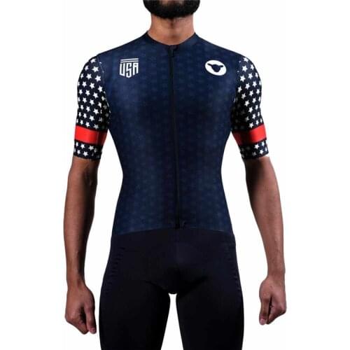 Mens Summer Short-Sleeved Mountain Bike Cycling Equipment Breathable Quick-Drying Jumpsuit Tights Suit