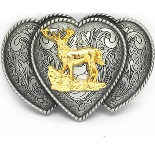 Mens metal love belt buckle retro punk animal buckle men and women belt belt diy decoration accessories