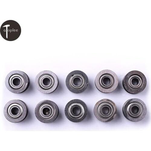 10pcs 624UU HCS U Groove Guide Pulley Rail Ball Bearings Wheel 4*13*7MM For Low Speed Wire Track Wheels Roller Rail