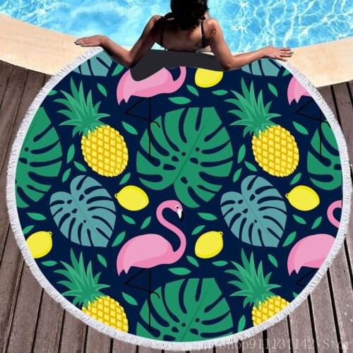 New European and American Flamingo Turtleneck 3D Digital Print Bathroom Towel Microfiber Adult Children Beach Towels