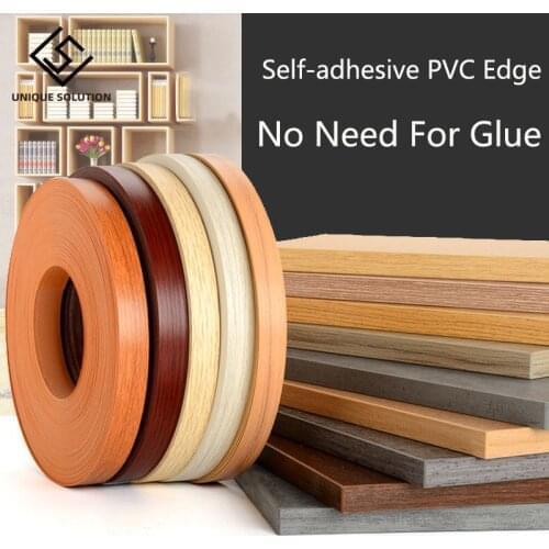 5M Preglued Veneer Edging PVC Edge Banding 20mm 22mm 30mm 5m for Wood Kitchen Wardrobe Furniture Table Desk Board Edgeband Edger