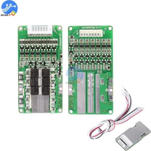 Bms 7S Lithium Li-ion LiFePO4 Battery Protection Board 24V 20A Battery Balancer Module atmega bms lifepo4 equalizer board