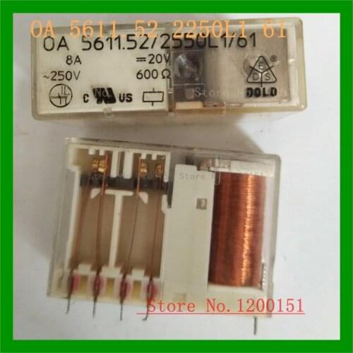 5611.52/2250L1/61 DC20V 250V 8A relay DIP-10