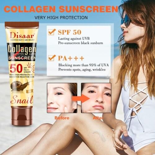 50ml Facial Body Sunscreen Whitening Sun Cream Sunblock Skin Protective Cream Anti-Aging Oil-control Moisturizing SPF50PA