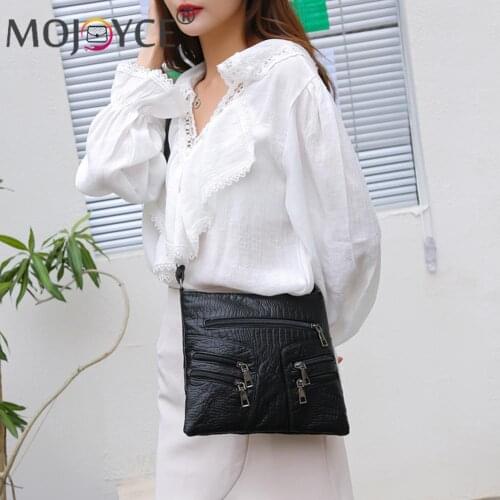 Retro PU Leather Solid Color Shoulder Bag Women Large Capacity Messenger Small Shoulder Bags Ladies Messenger Bag