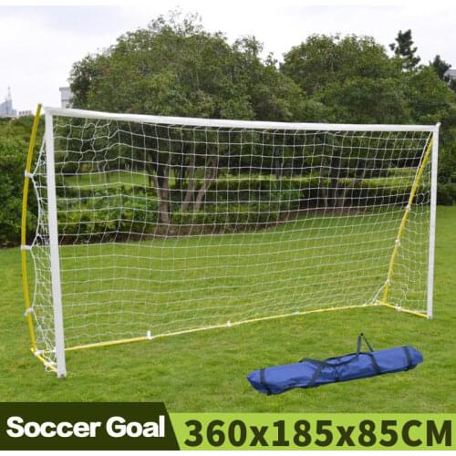 Outdoor Portable Football Training Soccer Goal Garden 12' X 6' Soccer Net Nelon Net Sport Training (With Frame)