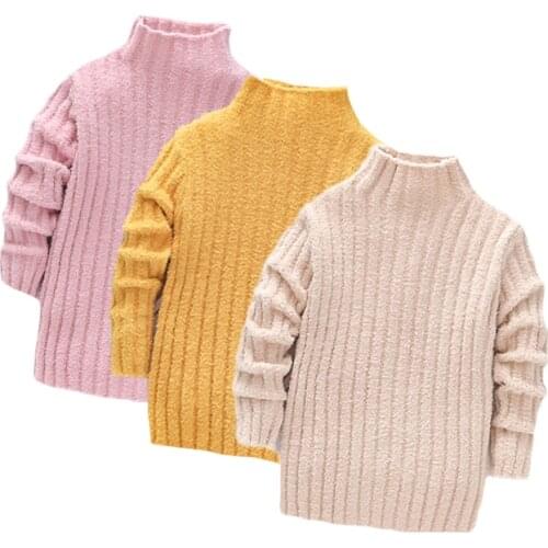 Lawadka Winter Thick Warm Pullover Knitted Sweaters Solid Childrens Clothing Snow Kids Girls Boys Clothes from 1 to 8 Years Old