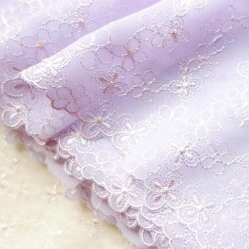 14M Light Yellow Green Lace Trim Handmade DIY Garment Needlework Sewing Chiffon Fabric Clothing Accessories Curtain Material