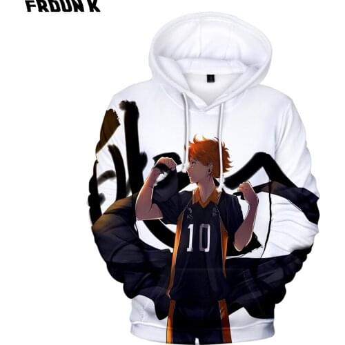 3D Anime Haikyuu Hooded Sweatshirts Men Women Shoyo Hinata 3d Hoodies Tobio Kageyama Pullover Children Costume Tracksuit Casual