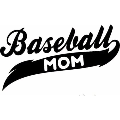 5" Wide Baseball Mom Funny Vinyl Decal Sticker Car Stickers Window
