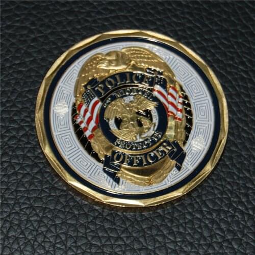 100pcs/lot free shipping St. Michael ArchAngel Patron LAW ENFORCEMENT Police DEA CIA SWAT Challenge Coin