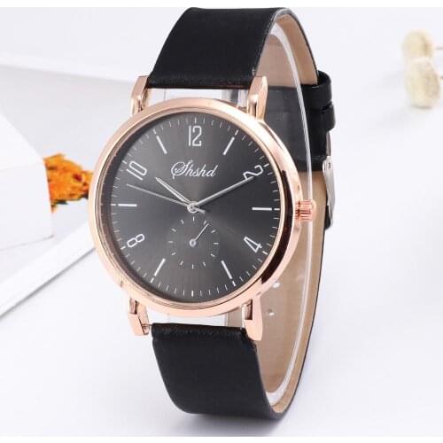 New Creative Womens Casual Quartz Leather Band New Strap Watch Analog Wrist Rose Gold Women Watch Steel Luxury Ladies Watch