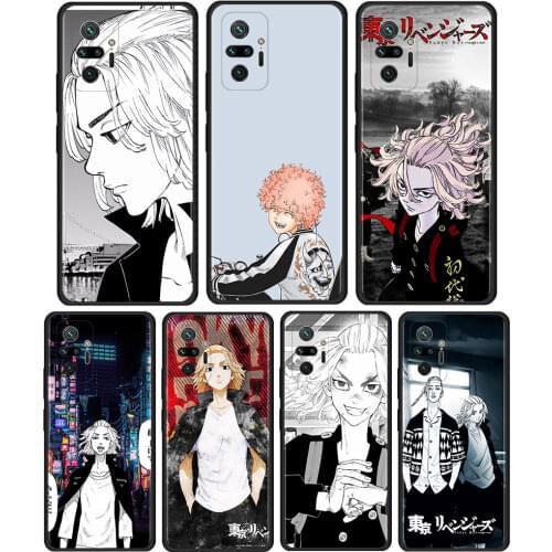 Tokyo Revengers Cover For Xiaomi Redmi Note 9S 9 8 9T 7 8T 10 Pro Max 5G TPU Cell Phone Case Black Soft Shell Coque Capa