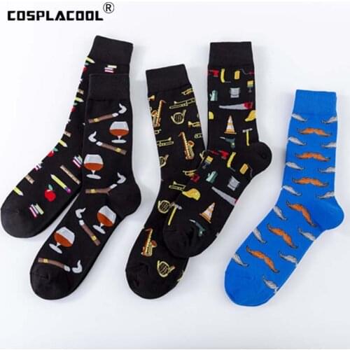 COSPLACOOL Mens Red Socks China