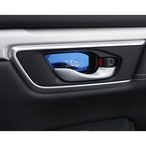 For Honda CRV CR-V 2017 2018 2019 2020 2021 Car door bowl trim interior Handle Protector Cover sticker accessories styling