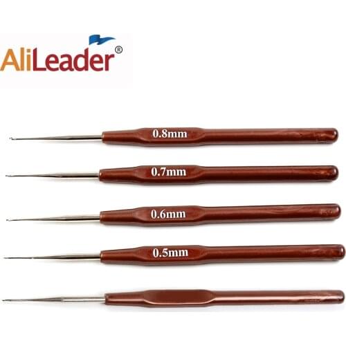 Crochet Hooks Hair Extension Tools Braids Weaving Plastic Hook Ventilate Needle Lock For Barber Make Crochet Dreadlocks Wig 4Pcs