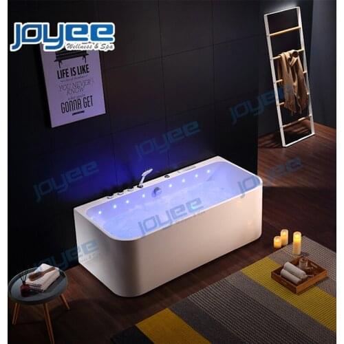 JOYEE Jacuzzi Bathtub Manufacturers One Person Wholesale Acylic Whirlpool Sexy Massage Hydro Spa Hot Tub for Color Led Lights