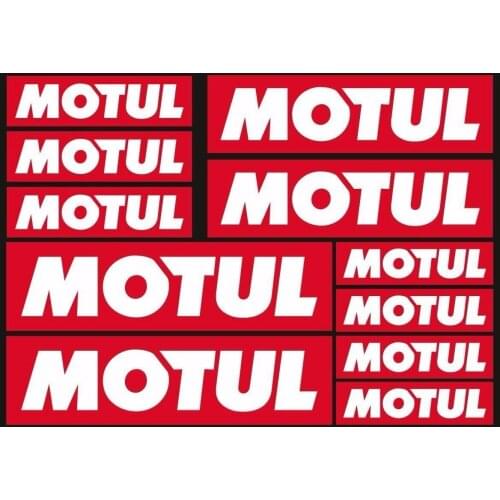 Motul Oil Decals Stickers Graphic Set Motorcycle Vinyl Adhesive 11 Pcs